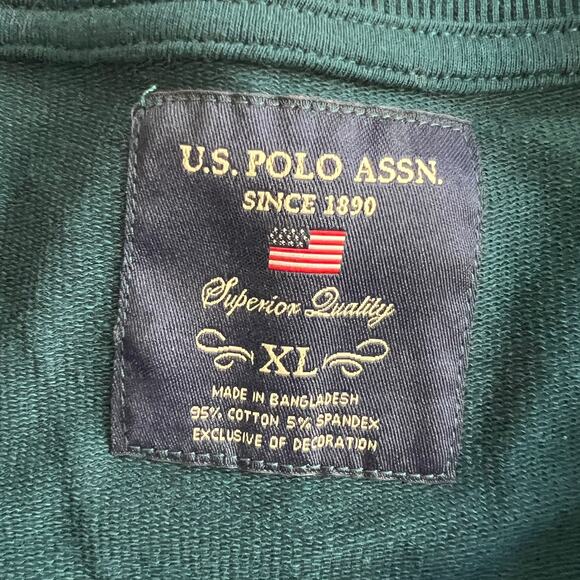 U.S. Polo Assn Teal Ruffle Sweatshirt XL NWT - Picture 5 of 10